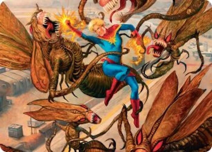 Image for Captain Marvel, Apex Avenger Art Card (36) [Art Series: Marvel Super Heroes] {AAMSH} - Magic: The Gathering