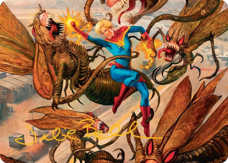 Image for Captain Marvel, Apex Avenger Art Card (Gold-Stamped Signature) (36) [Art Series: Marvel Super Heroes] {AAMSH} - Magic: The Gathering