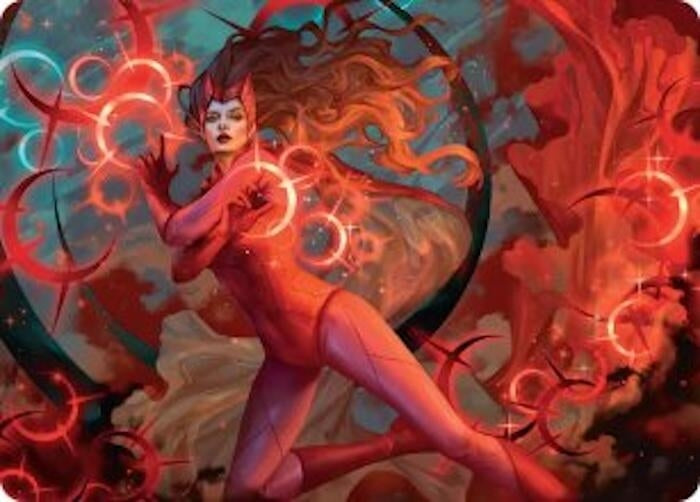 Image for Scarlet Witch, Chaotic Avenger Art Card (38) [Art Series: Marvel Super Heroes] {AAMSH} - Magic: The Gathering