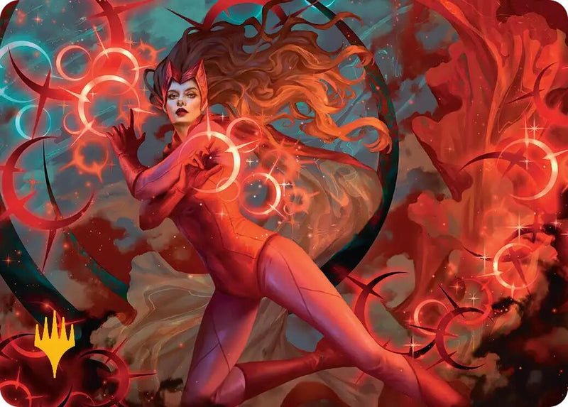 Image for Scarlet Witch, Chaotic Avenger Art Card (Gold-Stamped Planeswalker Symbol) (38) [Art Series: Marvel Super Heroes] {AAMSH} - Magic: The Gathering