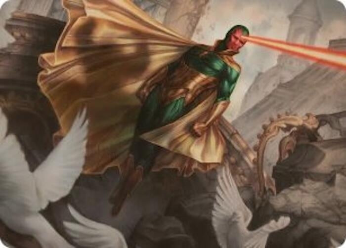 Image for The Vision Art Card (15) [Art Series: Marvel Super Heroes] {AAMSH} - Magic: The Gathering