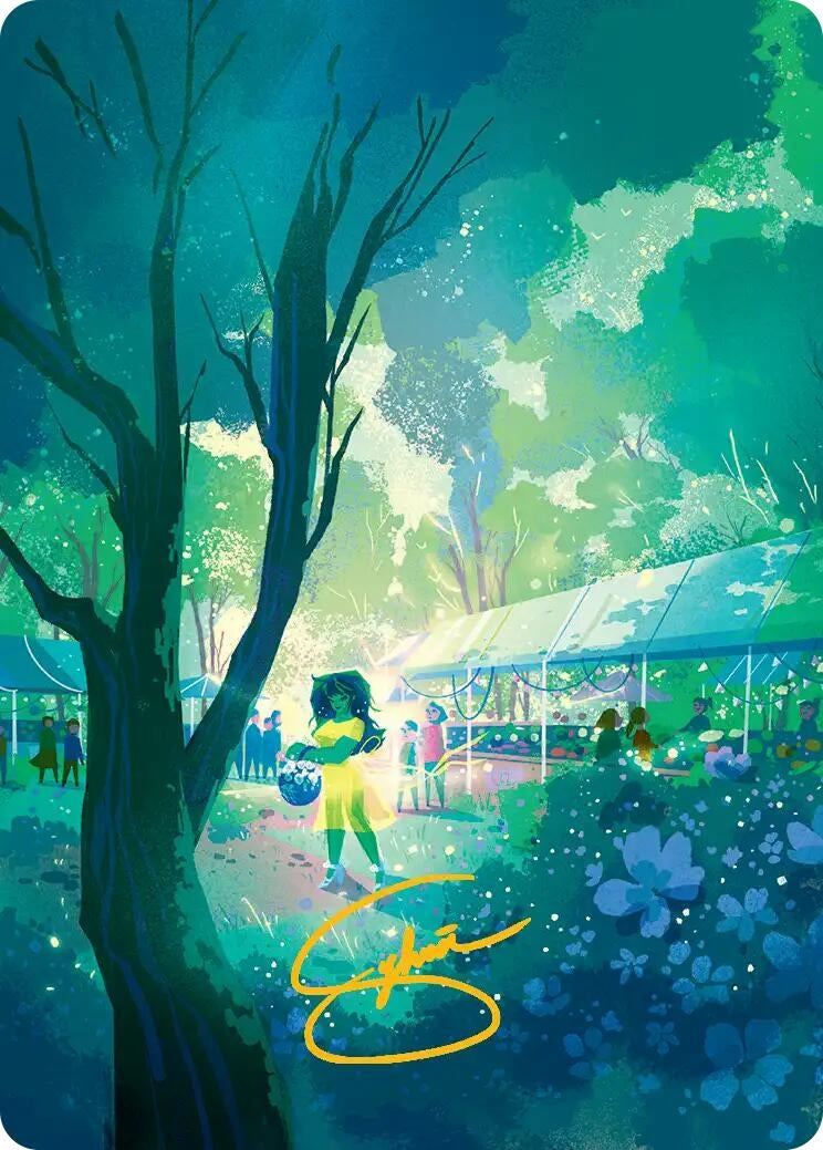Image for Forest Art Card (Gold-Stamped Signature) (17) [Art Series: Marvel Super Heroes] {AAMSH} - Magic: The Gathering