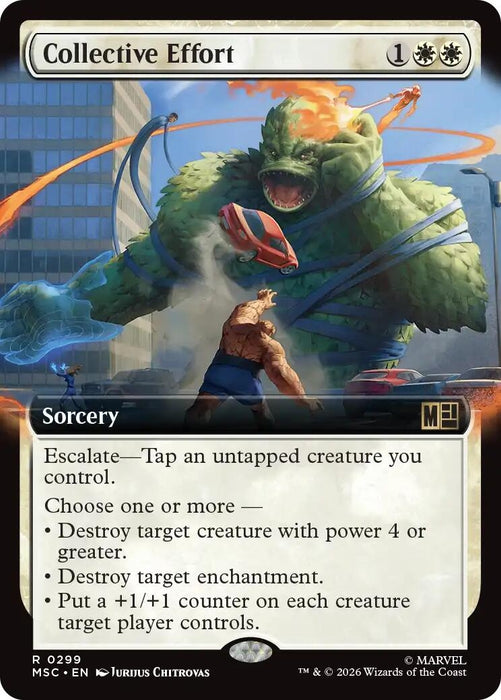 Image for Collective Effort (Extended Art) (299) [Commander: Marvel Super Heroes] - Magic: The Gathering