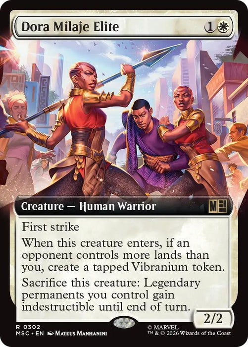 Image for Dora Milaje Elite (Extended Art) (302) [Commander: Marvel Super Heroes] - Magic: The Gathering
