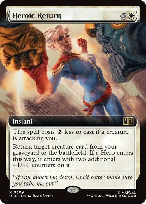 Image for Heroic Return (Extended Art) (309) [Commander: Marvel Super Heroes] - Magic: The Gathering