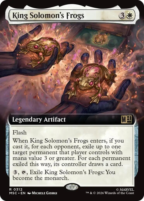 Image for King Solomon's Frogs (Extended Art) (312) [Commander: Marvel Super Heroes] - Magic: The Gathering