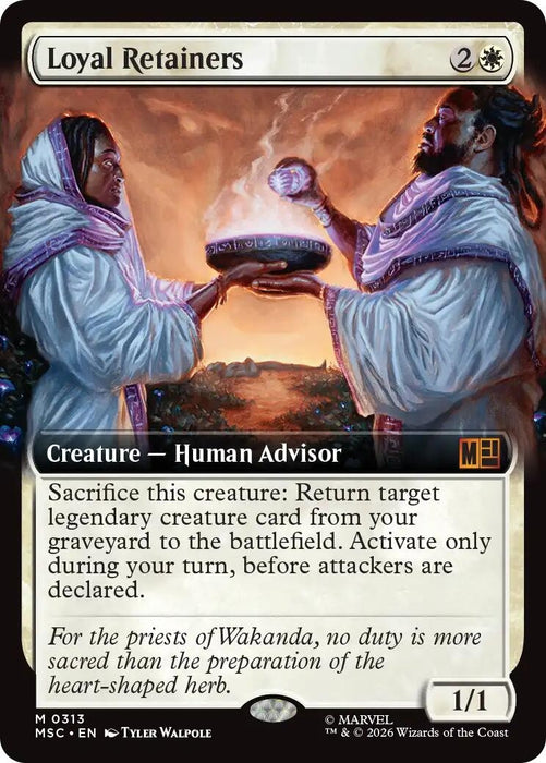Image for Loyal Retainers (Extended Art) (313) [Commander: Marvel Super Heroes] - Magic: The Gathering