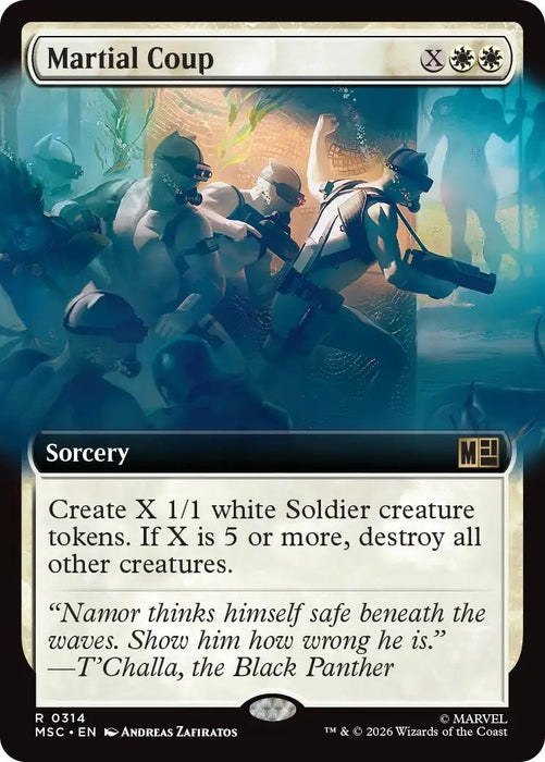 Image for Martial Coup (Extended Art) (314) [Commander: Marvel Super Heroes] - Magic: The Gathering