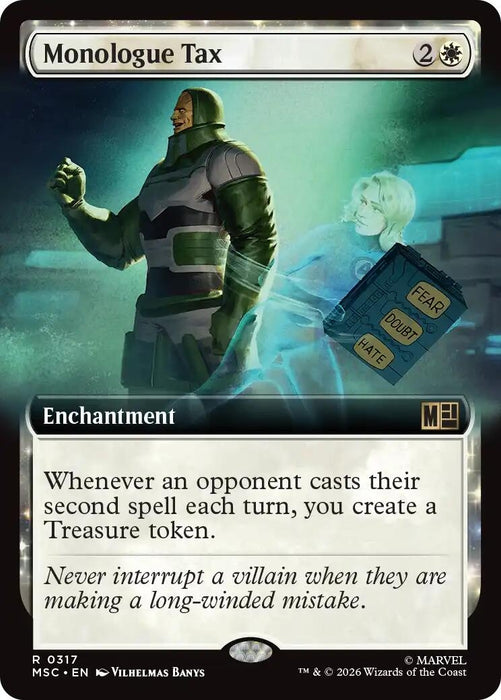 Image for Monologue Tax (Extended Art) (317) [Commander: Marvel Super Heroes] - Magic: The Gathering