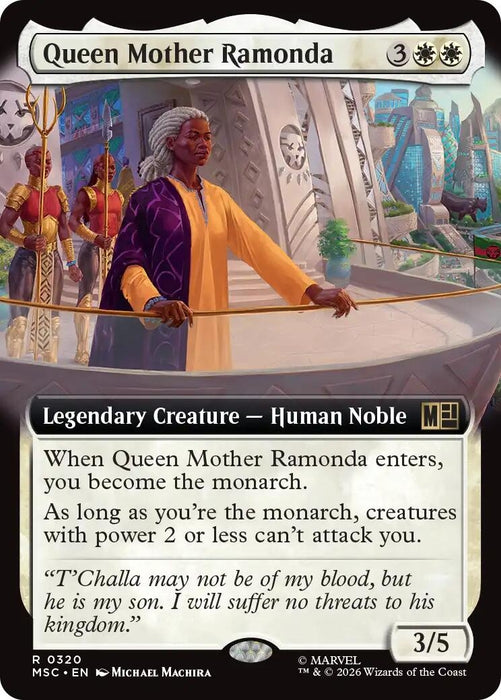 Image for Queen Mother Ramonda (Extended Art) (320) [Commander: Marvel Super Heroes] - Magic: The Gathering
