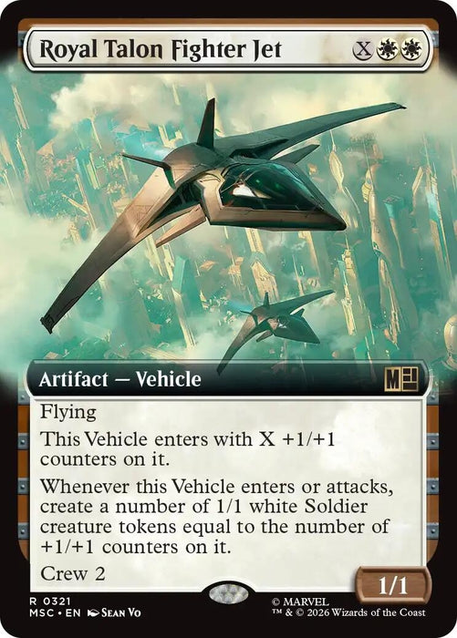 Image for Royal Talon Fighter Jet (Extended Art) (321) [Commander: Marvel Super Heroes] - Magic: The Gathering