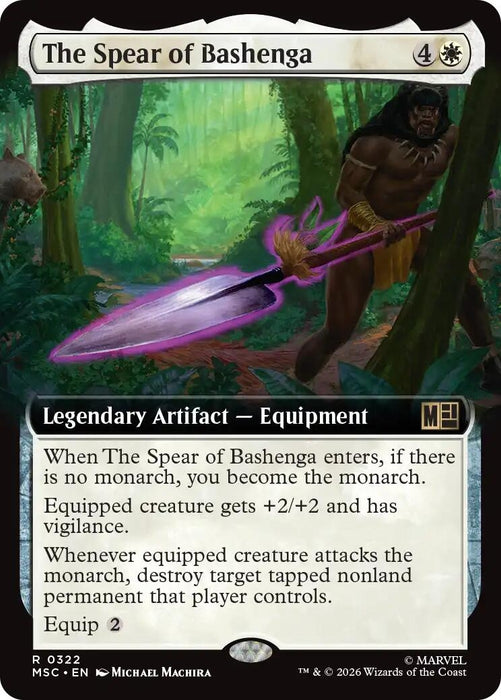 Image for The Spear of Bashenga (Extended Art) (322) [Commander: Marvel Super Heroes] - Magic: The Gathering