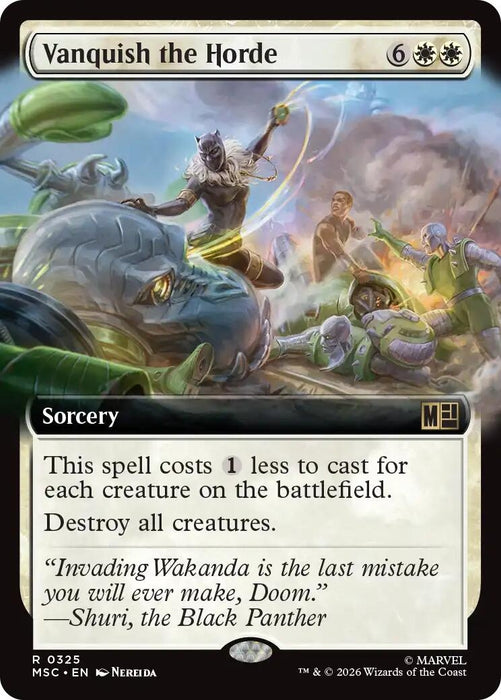 Image for Vanquish the Horde (Extended Art) (325) [Commander: Marvel Super Heroes] - Magic: The Gathering