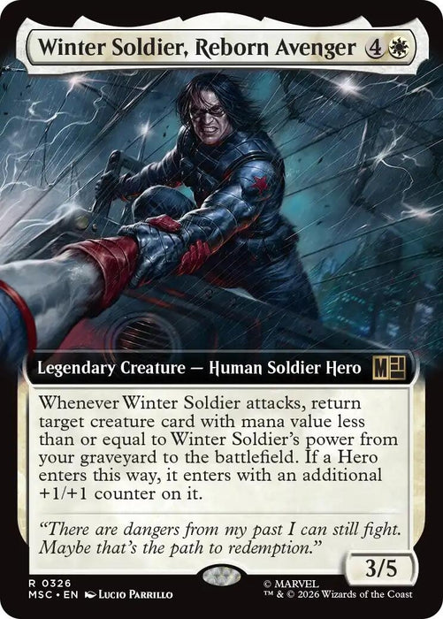 Image for Winter Soldier, Reborn Avenger (Extended Art) (326) [Commander: Marvel Super Heroes] - Magic: The Gathering