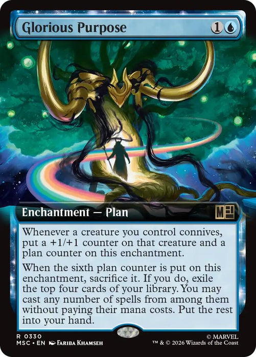 Image for Glorious Purpose (Extended Art) (330) [Commander: Marvel Super Heroes] - Magic: The Gathering