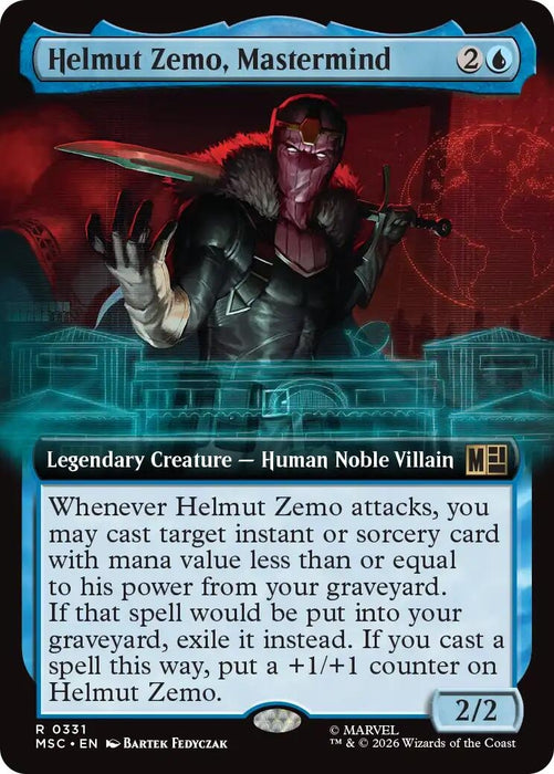 Image for Helmut Zemo, Mastermind (Extended Art) (331) [Commander: Marvel Super Heroes] - Magic: The Gathering