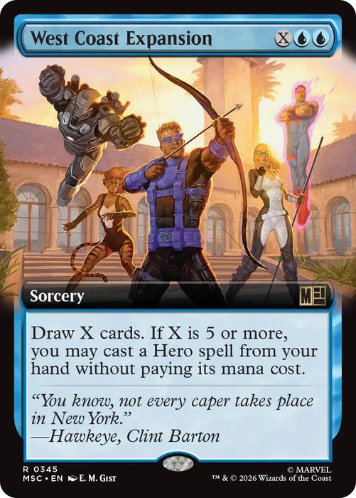 Image for West Coast Expansion (Extended Art) (345) [Commander: Marvel Super Heroes] - Magic: The Gathering