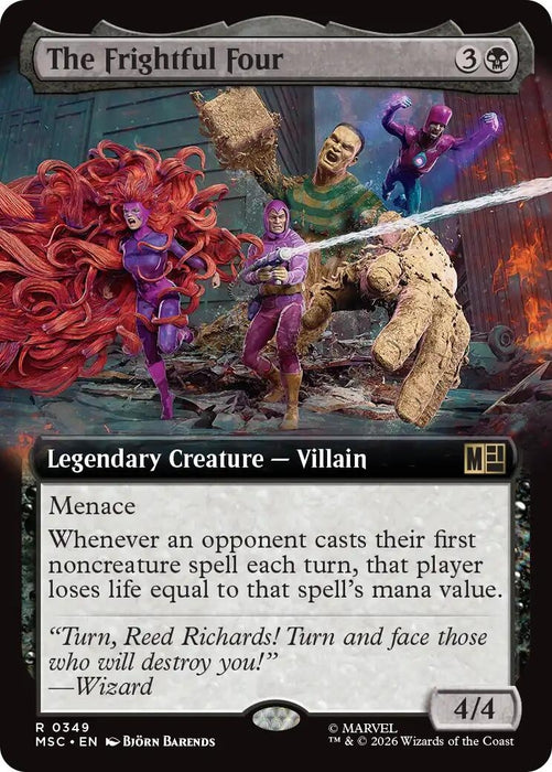 Image for The Frightful Four (Extended Art) (349) [Commander: Marvel Super Heroes] - Magic: The Gathering