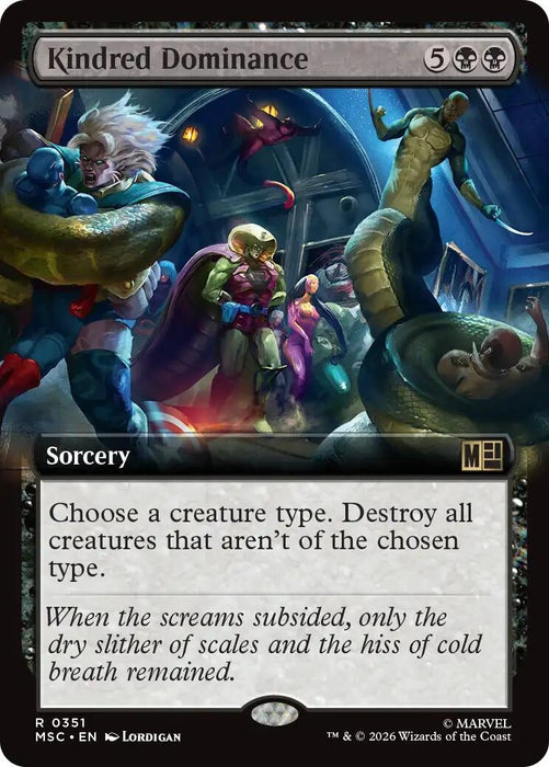 Image for Kindred Dominance (Extended Art) (351) [Commander: Marvel Super Heroes] - Magic: The Gathering