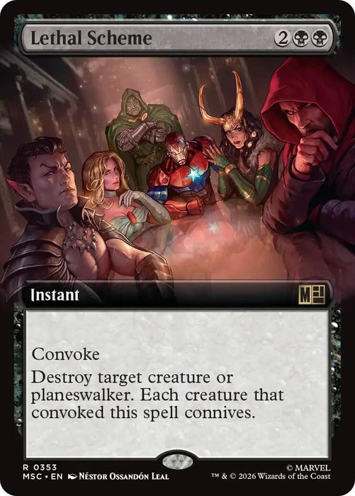 Image for Lethal Scheme (Extended Art) (353) [Commander: Marvel Super Heroes] - Magic: The Gathering