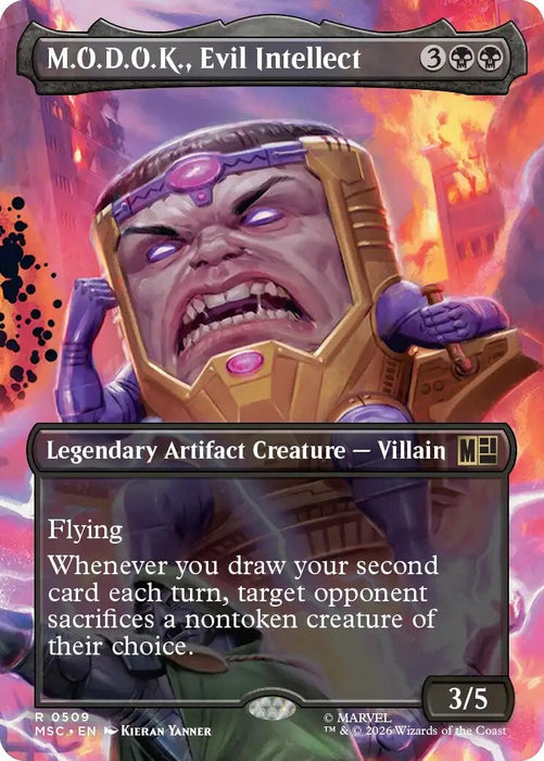 Image for M.O.D.O.K., Evil Intellect (Borderless) (509) [Commander: Marvel Super Heroes] - Magic: The Gathering
