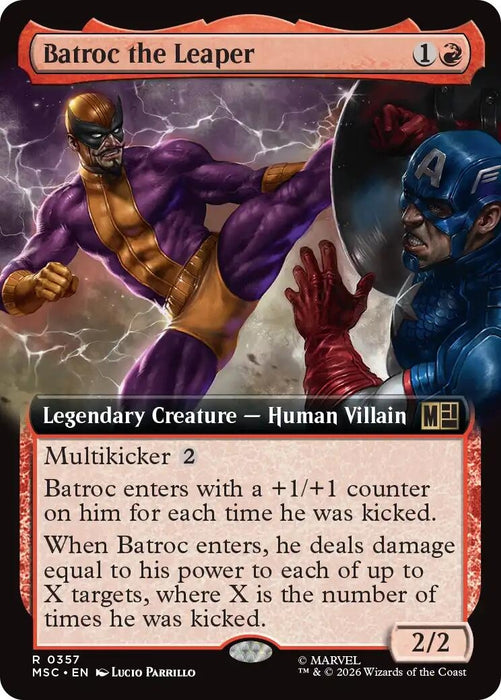 Image for Batroc the Leaper (Extended Art) (357) [Commander: Marvel Super Heroes] - Magic: The Gathering