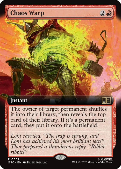 Image for Chaos Warp (Extended Art) (359) [Commander: Marvel Super Heroes] - Magic: The Gathering