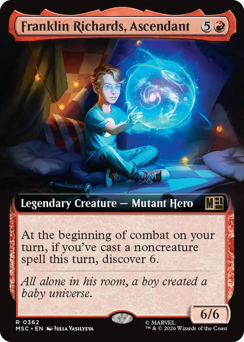 Image for Franklin Richards, Ascendant (Extended Art) (362) [Commander: Marvel Super Heroes] - Magic: The Gathering