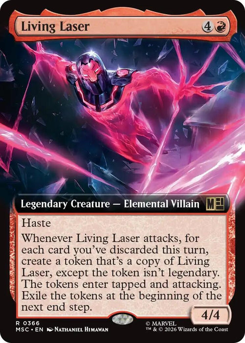 Image for Living Laser (Extended Art) (366) [Commander: Marvel Super Heroes] - Magic: The Gathering