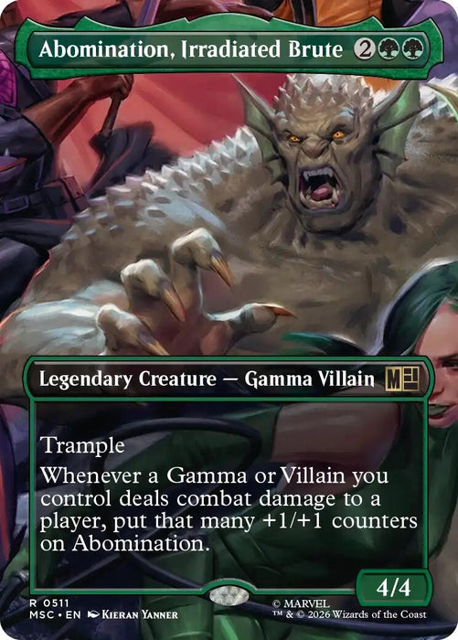 Image for Abomination, Irradiated Brute (Borderless) (511) [Commander: Marvel Super Heroes] - Magic: The Gathering