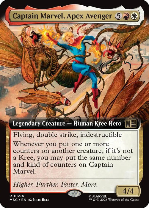 Image for Captain Marvel, Apex Avenger (Extended Art) (396) [Commander: Marvel Super Heroes] - Magic: The Gathering