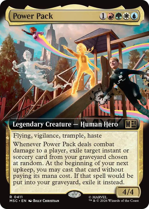 Image for Power Pack (Extended Art) (411) [Commander: Marvel Super Heroes] - Magic: The Gathering