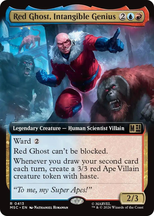 Image for Red Ghost, Intangible Genius (Extended Art) (413) [Commander: Marvel Super Heroes] - Magic: The Gathering
