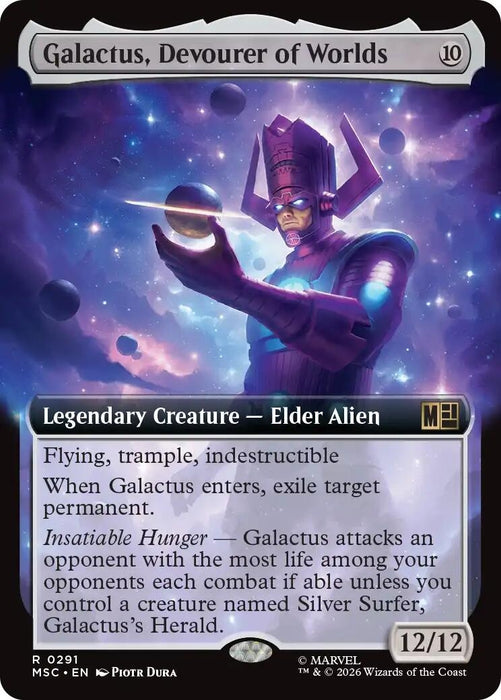 Image for Galactus, Devourer of Worlds (Extended Art) (291) [Commander: Marvel Super Heroes] - Magic: The Gathering
