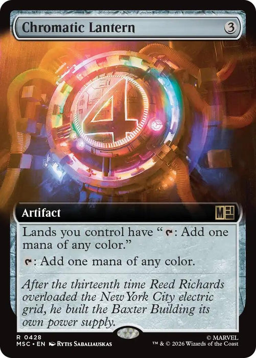 Image for Chromatic Lantern (Extended Art) (428) [Commander: Marvel Super Heroes] - Magic: The Gathering