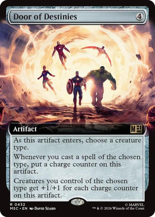 Image for Door of Destinies (Extended Art) (432) [Commander: Marvel Super Heroes] - Magic: The Gathering