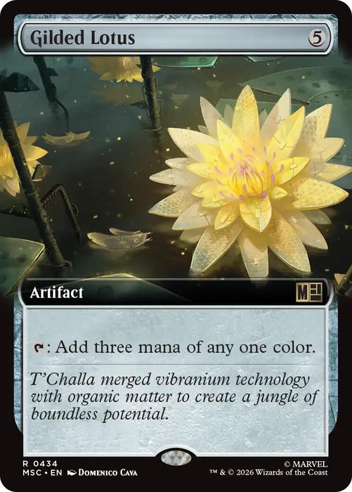 Image for Gilded Lotus (Extended Art) (434) [Commander: Marvel Super Heroes] - Magic: The Gathering