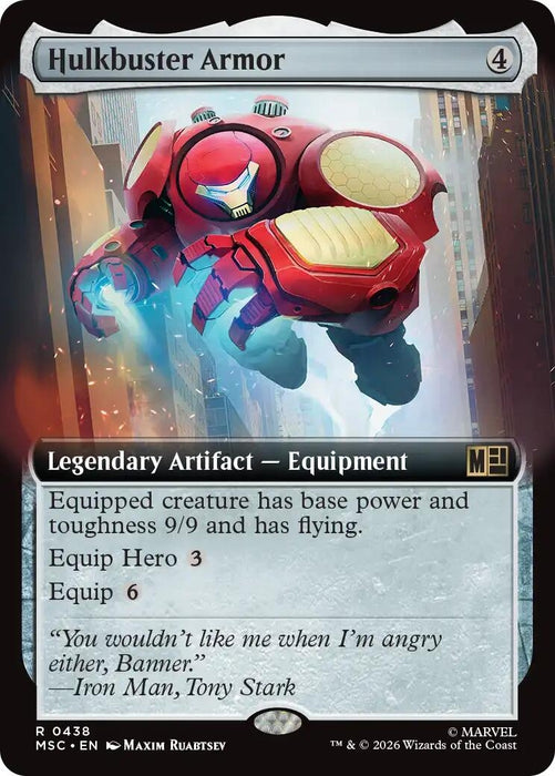 Image for Hulkbuster Armor (Extended Art) (438) [Commander: Marvel Super Heroes] - Magic: The Gathering