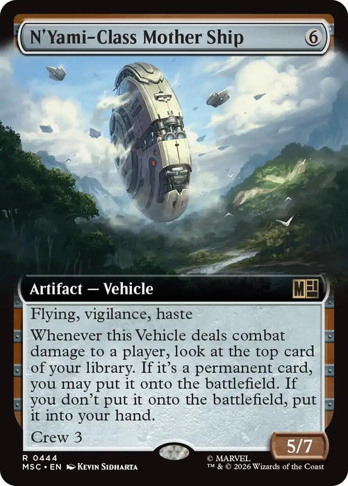 Image for N'Yami-Class Mother Ship (Extended Art) (444) [Commander: Marvel Super Heroes] - Magic: The Gathering