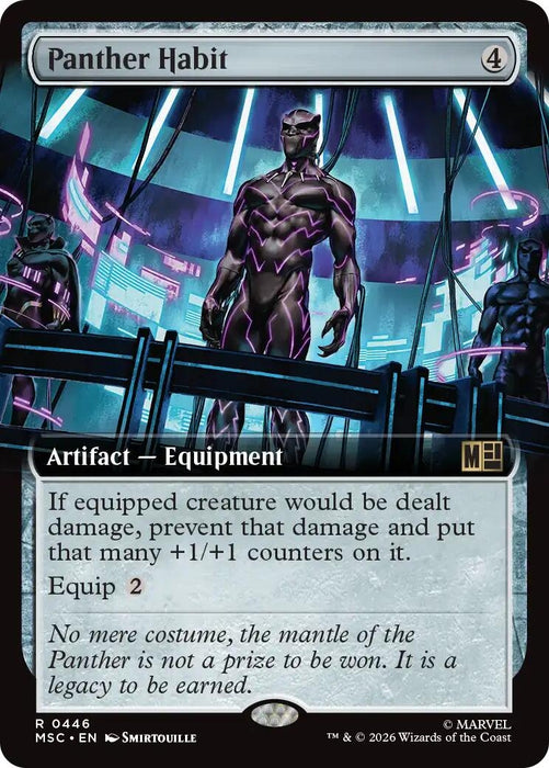Image for Panther Habit (Extended Art) (446) [Commander: Marvel Super Heroes] - Magic: The Gathering