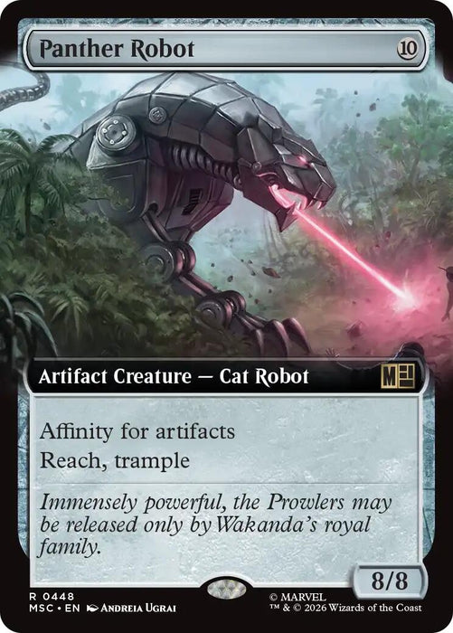 Image for Panther Robot (Extended Art) (448) [Commander: Marvel Super Heroes] - Magic: The Gathering