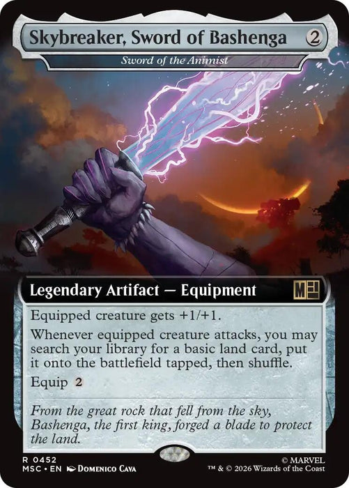 Image for Skybreaker, Sword of Bashenga - Sword of the Animist (Extended Art) (452) [Commander: Marvel Super Heroes] - Magic: The Gathering