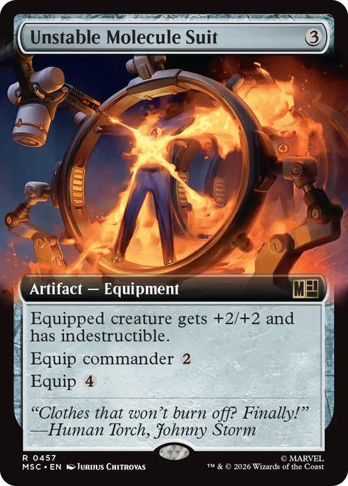 Image for Unstable Molecule Suit (Extended Art) (457) [Commander: Marvel Super Heroes] - Magic: The Gathering