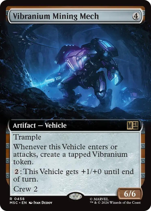 Image for Vibranium Mining Mech (Extended Art) (458) [Commander: Marvel Super Heroes] - Magic: The Gathering