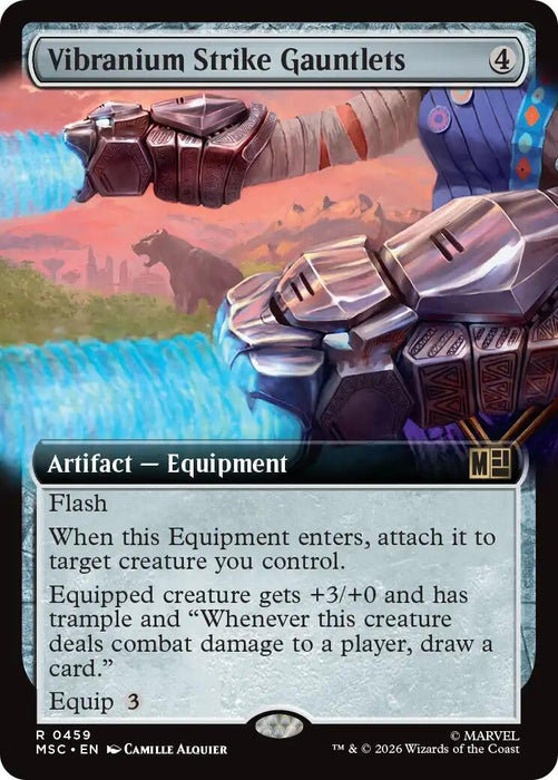Image for Vibranium Strike Gauntlets (Extended Art) (459) [Commander: Marvel Super Heroes] - Magic: The Gathering