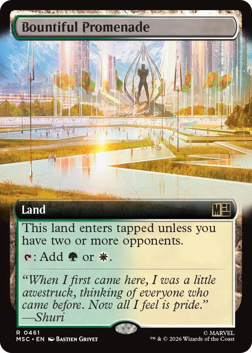 Image for Bountiful Promenade (Extended Art) (461) [Commander: Marvel Super Heroes] - Magic: The Gathering