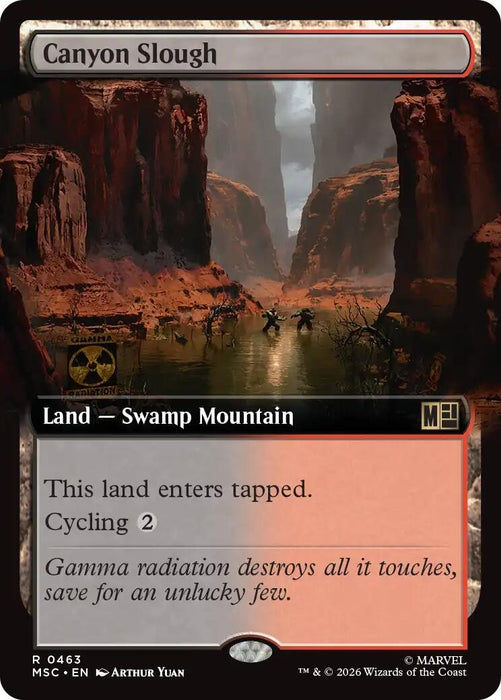 Image for Canyon Slough (Extended Art) (463) [Commander: Marvel Super Heroes] - Magic: The Gathering