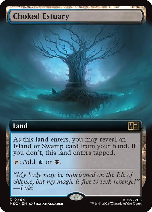 Image for Choked Estuary (Extended Art) (464) [Commander: Marvel Super Heroes] - Magic: The Gathering