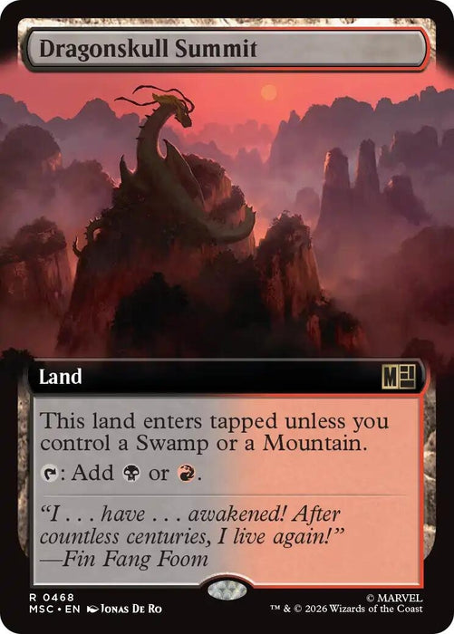 Image for Dragonskull Summit (Extended Art) (468) [Commander: Marvel Super Heroes] - Magic: The Gathering