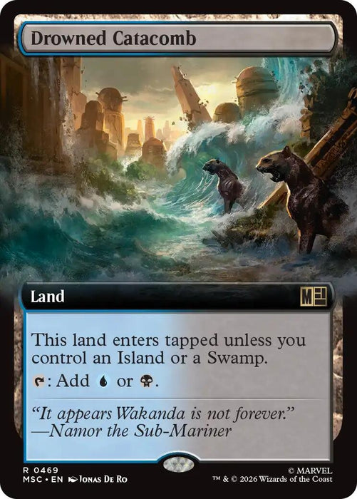 Image for Drowned Catacomb (Extended Art) (469) [Commander: Marvel Super Heroes] - Magic: The Gathering